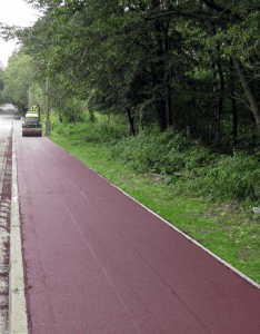 Kolorowy asfalt w Katowicach ColorFalt V Czerwony